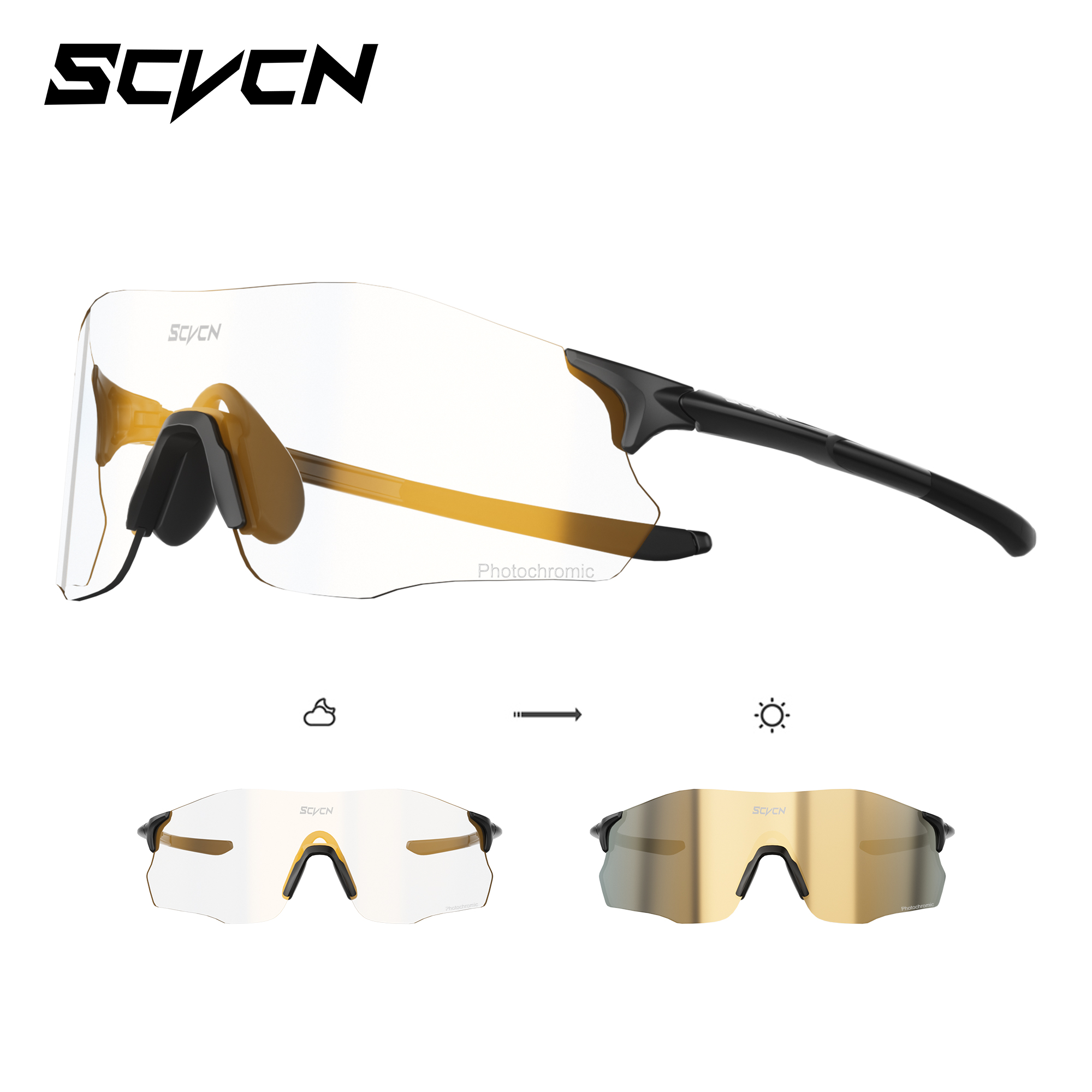 Mountain Biking Sport - SCVCN gafas de sol fotocromáticas sin