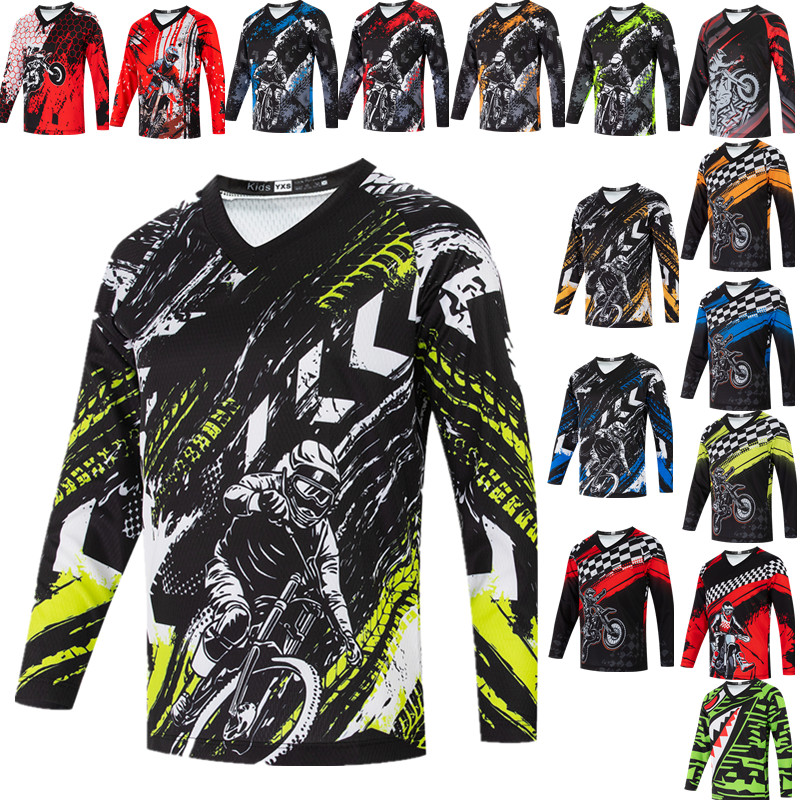 Mountain Biking Youth - Camiseta de motocross para jóvenes, camiseta
