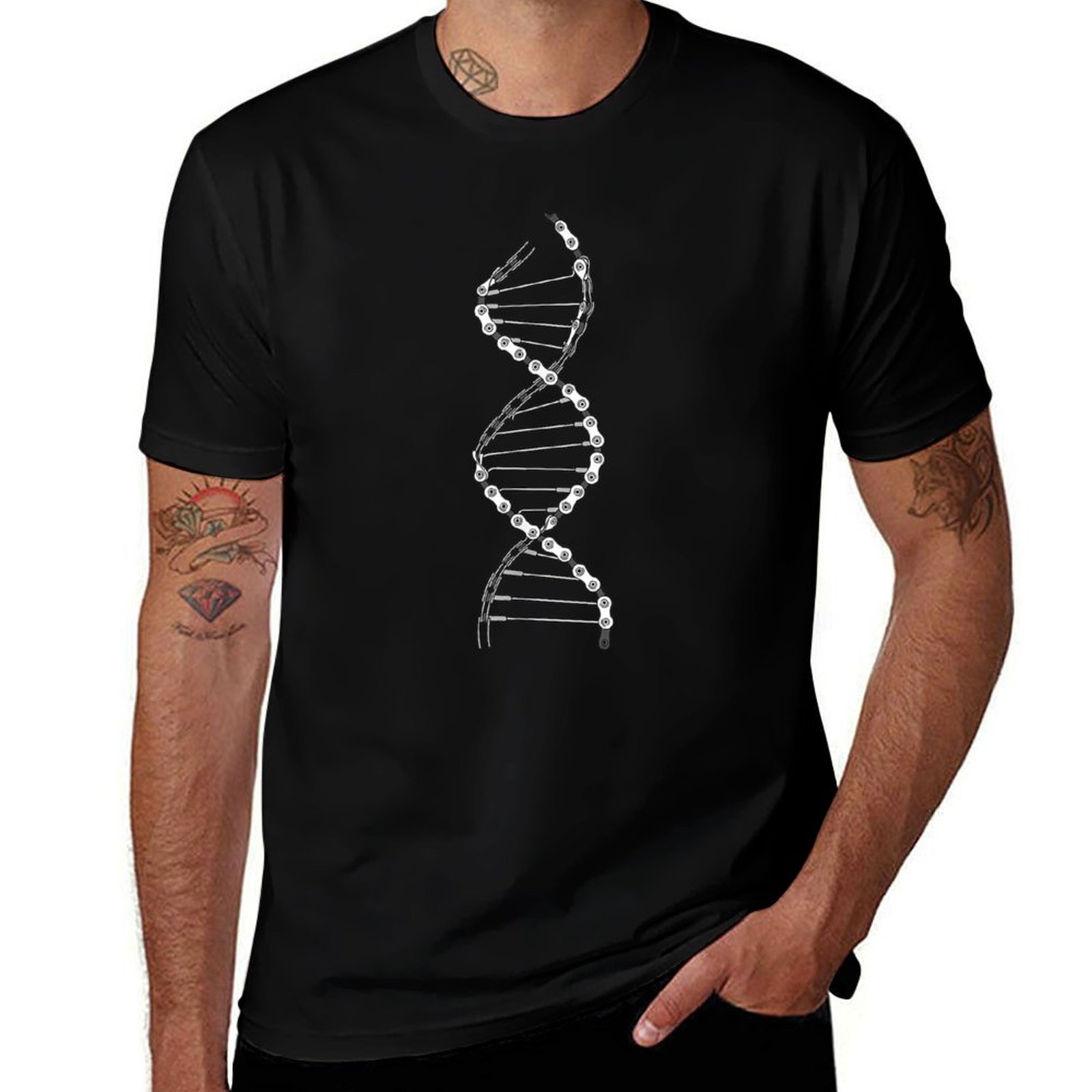 Mountain Biking Outfit - Camiseta Divertida con Diseño de Cadena