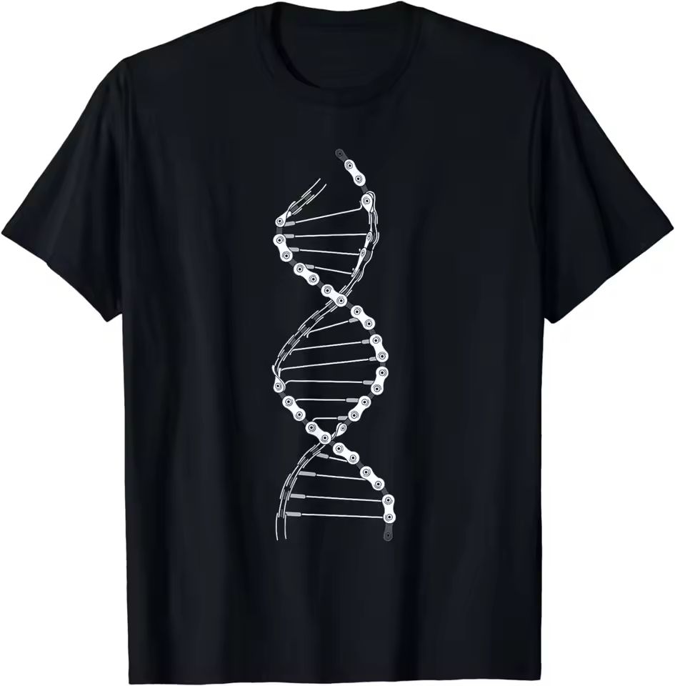 Mountain Biking Outfit - Camiseta divertida con diseño de ADN,