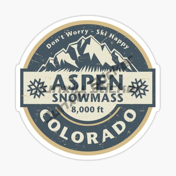 Mountain Biking Colorado - ASPEN SNOWMASS Colorado Pegatinas de Vinilo