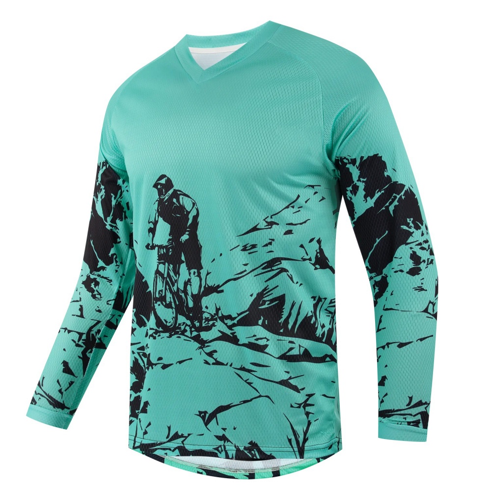 Camiseta Deportiva de Manga La - Mountain Biking Usa reseña y precio